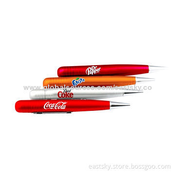 Promotional Pen Shape USB Drive, OEM Service Free for 1 Colored Pad Printing and Laser Engraving